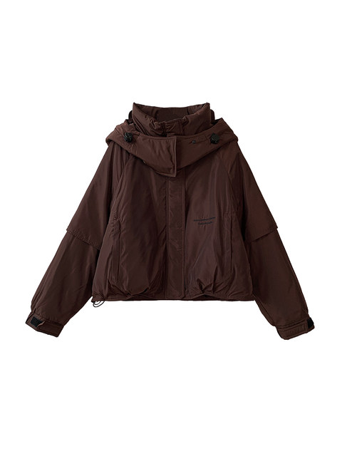 High-End Style Stand-Collar Short down Jacket for Women, 2024 Winter New Trendy White Duck down Coat