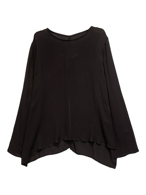 New Chinese-Style National Style Shirt with Back Button Closure and Slit, Sun-Protective Blouse for Women, 2024 Summer New Model, Slightly Sheer Sheer Top