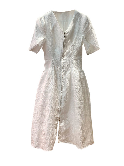 A-Line Dress for Women, Summer 2024 European Style, New Embossed Jacquard, Slim Fit, Elegant and High-End Dress