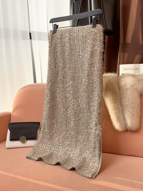 Tassel Sequin High-Waisted Skirt for Women, Stylish and Sophisticated Design, 2024 Spring and Autumn New European Style Straight Skirt