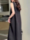 French-Style Sleeveless Long Dress for Women, 2024 Summer New Style, High-End Little Black Dress, Loose and Slimming Dress