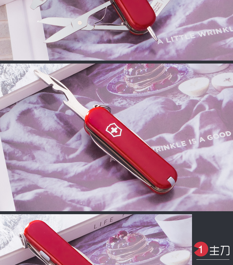 Victorinox Swiss Army Knife 58MM Mini Red Manager 0.6365 Multi-Folding Knife Nhập khẩu gốc mua dao victorinox ở đâu