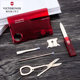 Victorinox Swiss Army Knife Original Genuine Swiss Card Transparent Red 0.7300.T Portable Swiss Army Knife Card