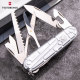 Victorinox Swiss Army Knife 91MM Transparent Silver Hunter 1.3713.T7 Multifunctional Folding Swiss Sergeant's Knife