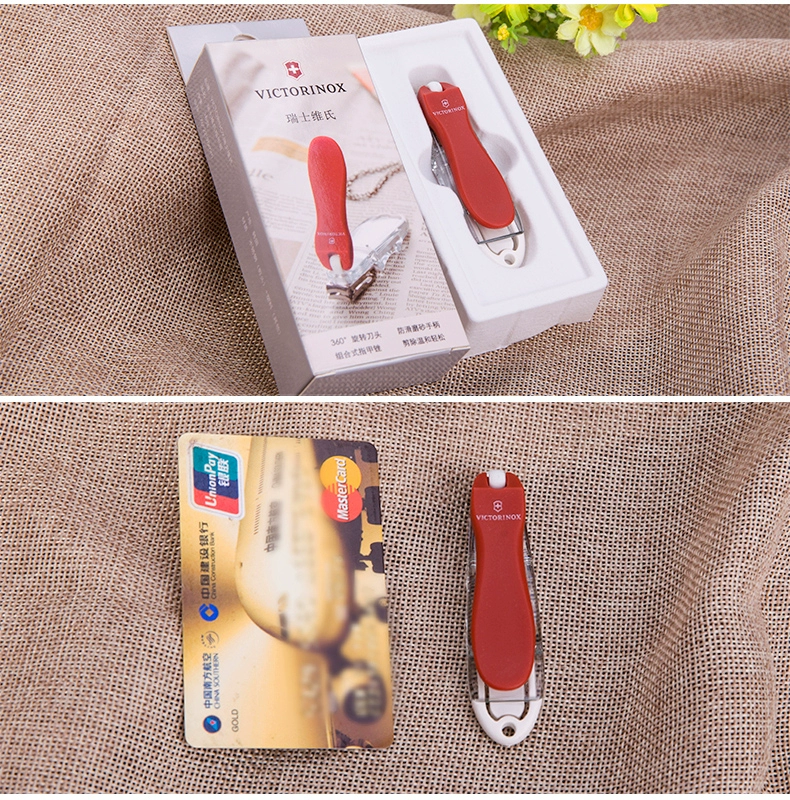 Nhập khẩu Victorinox Swiss Army Knife Red Rot Knife Nail Clip Nail Clip Nail Chính hãng