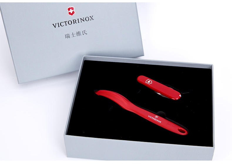 Victorinox Swiss Army Knife 84mm Swiss Army Knife Kiwi Peeler Bộ quà tặng Nhập khẩu chính hãng Chính hãng dao Victorinox Huntsman