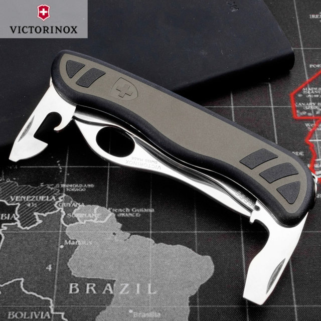 Victorinox Swiss Army Knife 111mm Swiss Officer's Knife 0.8461.MWCH Non-slip handle Outdoor Knife Sergeant's Knife