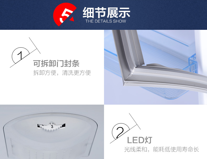 Tủ lạnh nhỏ BCD-119CK Tủ lạnh hai cửa Tủ lạnh hai cửa Tủ lạnh gia dụng nhỏ Tủ đông - Tủ lạnh tủ lạnh 500 lít