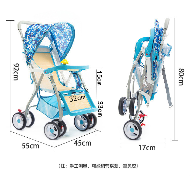 Xe đẩy em bé mùa hè tre và mây ngồi xe đẩy em bé 0-1-3 tuổi Xe đẩy trẻ em đơn giản - Xe đẩy / Đi bộ xe nôi em bé