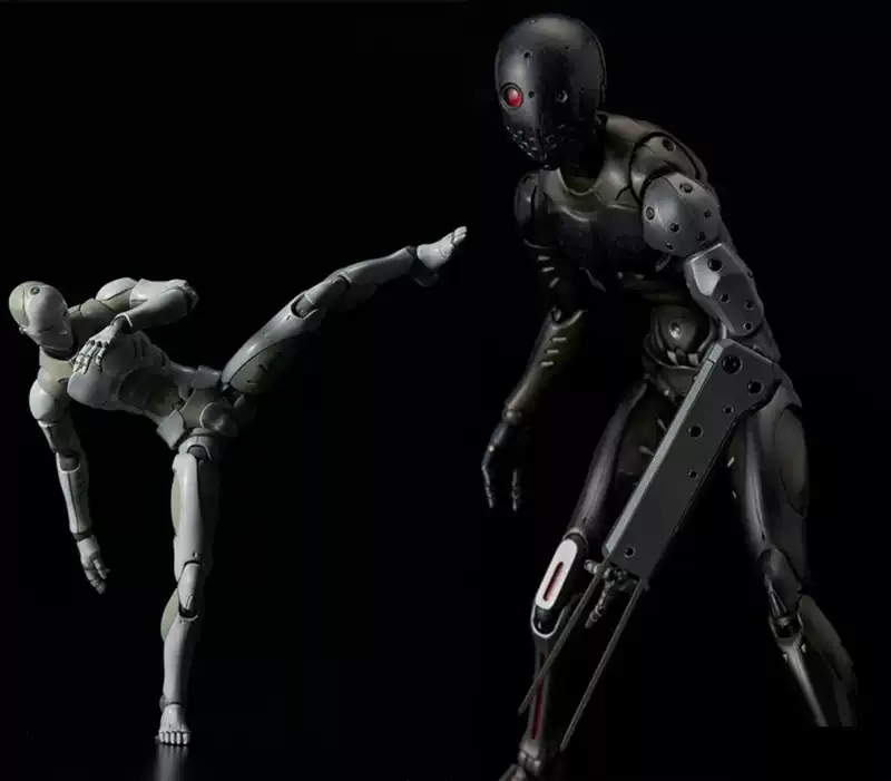 DX豪华版figma素体2.0绘画美术道具青年肌肤灰色可动SHF手办模型