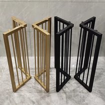 Custom desk feet round dining table bracket dining table stand coffee table legs dining table feet simple meeting iron feet adjustable