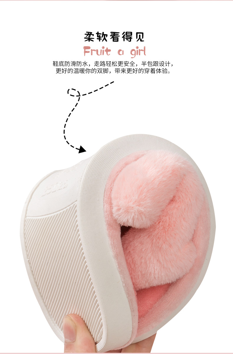 Dép cotton nữ 2019 nhà mới mùa đông cặp đôi dễ thương trong nhà trượt dép sang trọng nam mùa xuân và mùa thu - Trang chủ dép vệ sinh