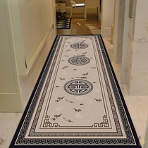 Entry door carpet light luxury living room thickened new Chinese retro home corridor staircase full walk aisle mat