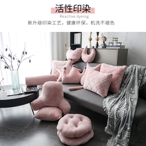 ins Net Red office sofa car Princess Crown cushion small nap pillow student lazy window waist pillow