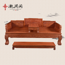 Redwood Furniture Rosewood Luohan Bed Hedgehog Rohan Bed Chinese Antique Maitreya Lohan Bed