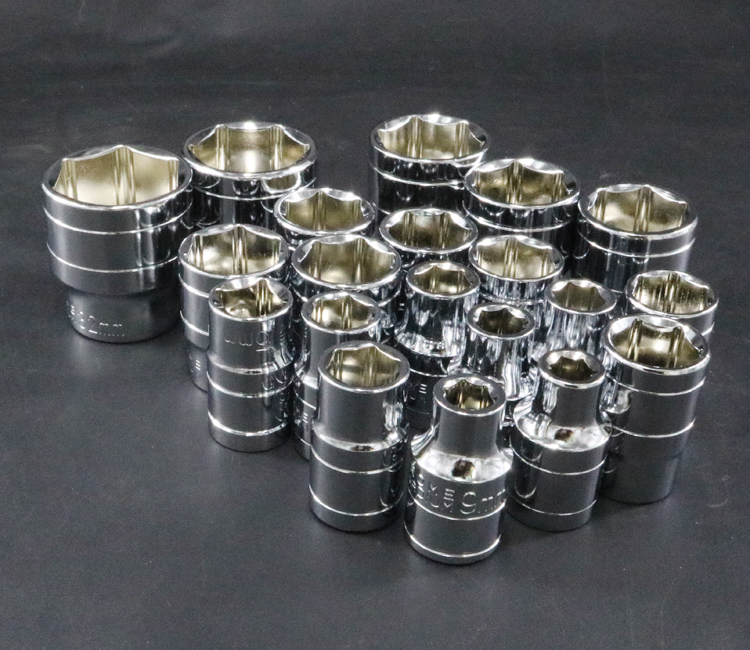 Factory pin import standard 1 2 sleeve big fly hexagonal sleeve head 8-32MM ratchet wrench sleeve short sleeve