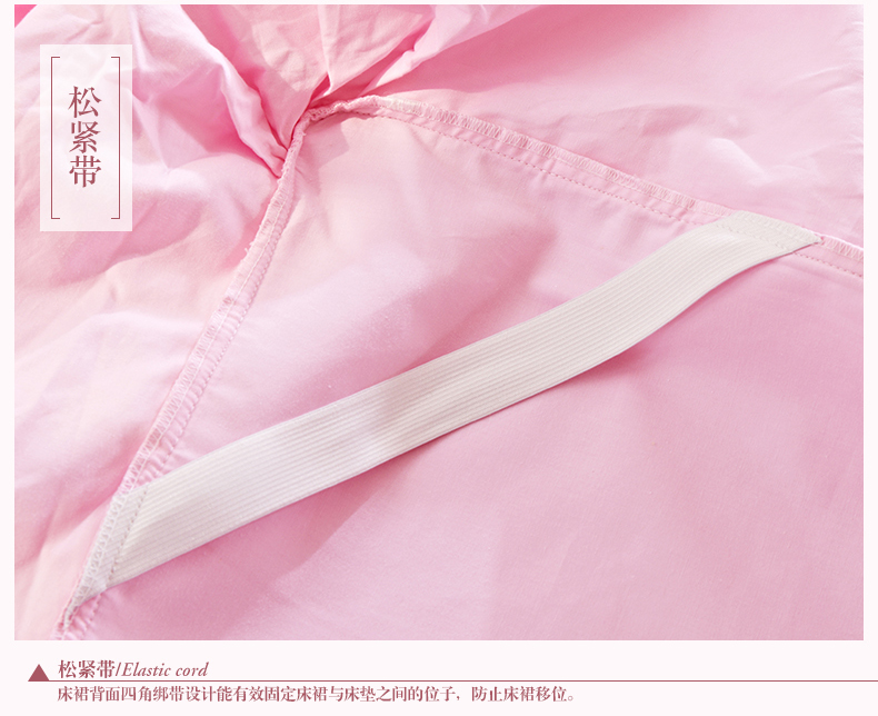 Mới Jingtai váy ngủ váy ren ba mảnh cotton công chúa đôi váy ren váy trượt đơn - Váy Petti drap giường có viền