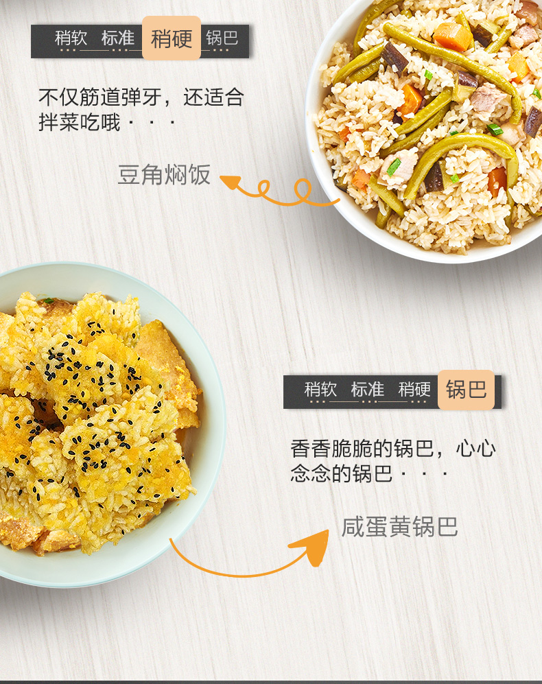 苏泊尔 多功能电饭煲 4种米饭口感 4L 图3