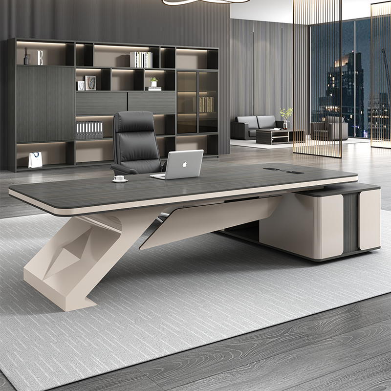 Light Extravagant Boss Table Desk Brief Modern-day Chairman President Desk Big Bandae Manager Office Chairs Combo-Taobao