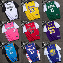 Mens and womens basketball uniform James 23 Kobe No. 24 Owen No. 11 Curry Jersey fake two loose couple clothes