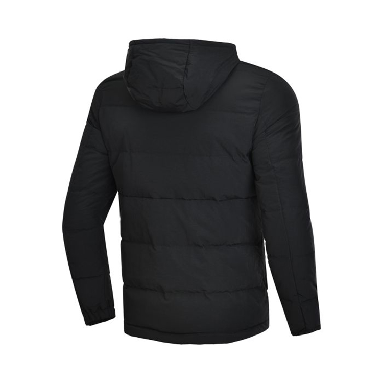 Li Ning down jacket nam áo khoác 2018 mùa đông bóng rổ mới ấm áp trùm đầu mùa đông màu xám vịt xuống trang phục thể thao áo phao lông vũ nữ dáng dài