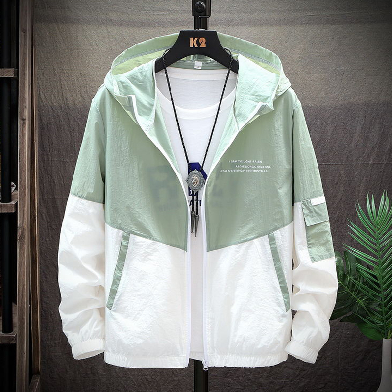 Summer Sun Protection Clothing for Men, Ultra-Thin Ice Silk Sun Protection Clothing, Anti-Uv Men's Skin Clothing, Breathable Men's Jacket, Trendy