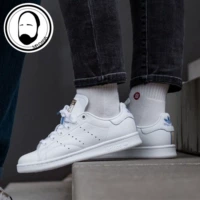 Dada Adidas Stan Smith Cỏ ba lá màu xanh trắng Giày vàng trắng CG6014 - Dép / giày thường giày thể thao nữ trắng