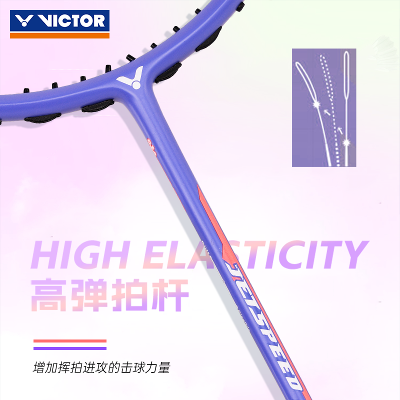 П badminton ракетка VICTOR Victory для девочек 12F простая версия JS12TD Sakura нож carbon скорость типа