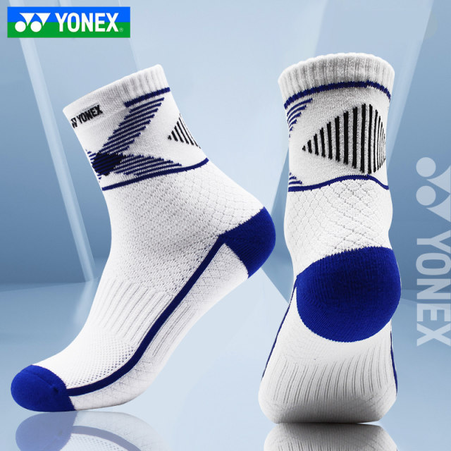 YONEX badminton socks thickened towel bottom men's medium and short tube yy socks sports socks 145143