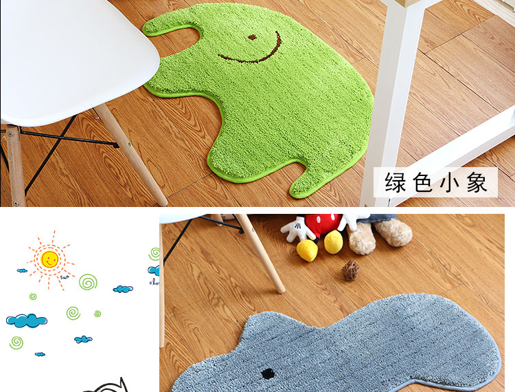 Dễ thương phim hoạt hình thảm sàn thảm phòng tắm vòi hoa sen mat hấp thụ thảm sàn nhà phòng ngủ cửa mat nhà bếp mat - Thảm sàn thảm xốp cho bé concung