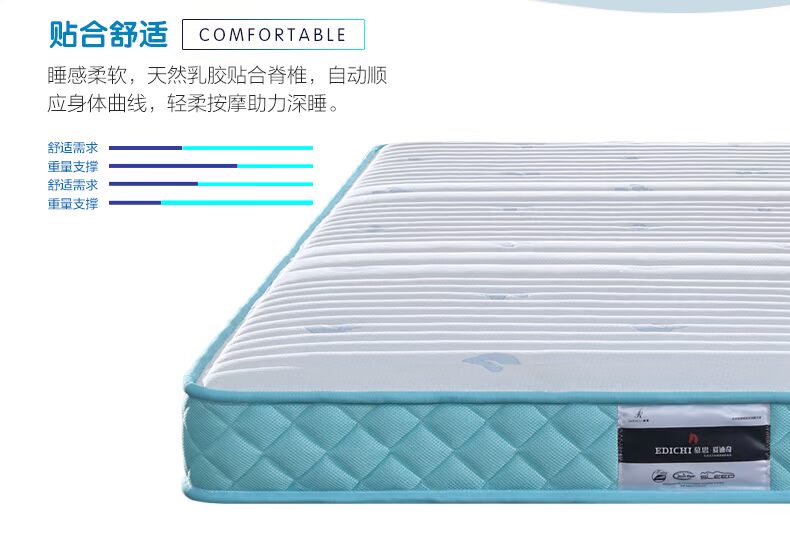 Mousse Guards mùa xuân nệm xơ dừa nệm 1.2m Trẻ em latex nệm 1,5 mét kép sử dụng cứng và mềm 003 - Nệm giá đệm