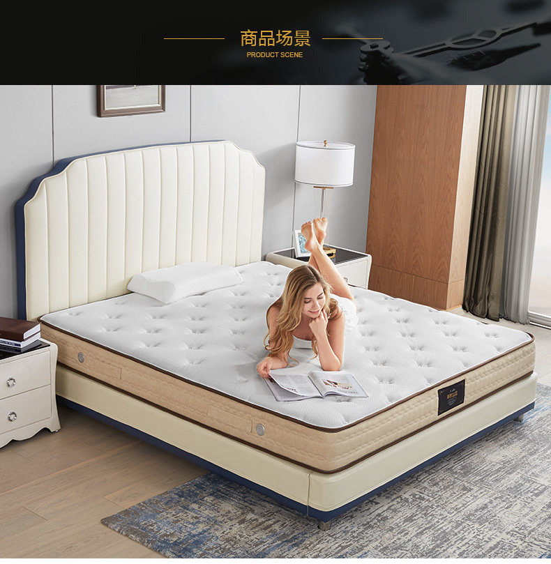 Mousse nệm nhập khẩu ống lò xo nệm cao su độc lập câm 2cm bảy khu Simmons 1,8 m lõi tĩnh - Nệm đệm lò xo giá rẻ