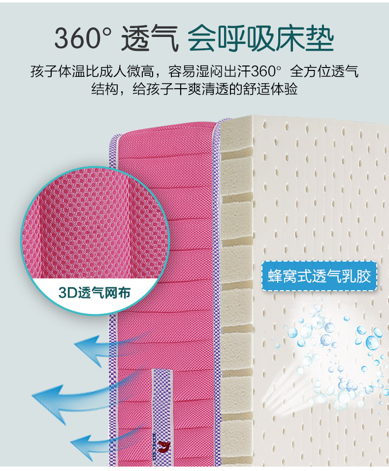 Mousse nhập khẩu độc lập cao su thiên nhiên mùa xuân nệm 1,2m trẻ em tatami mite chống nệm Simmons - Nệm đệm hơi