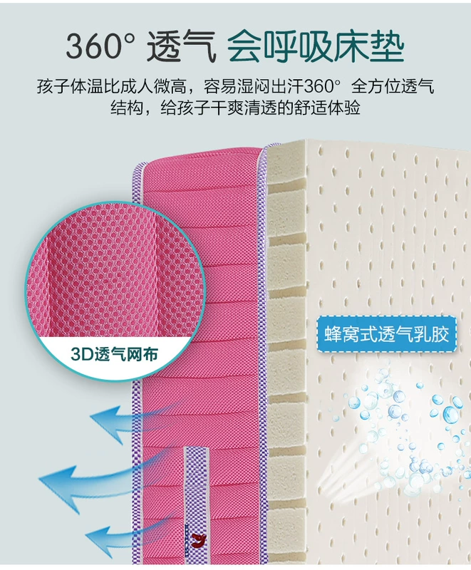 Mousse nhập khẩu độc lập cao su thiên nhiên mùa xuân nệm 1,2m trẻ em tatami mite chống nệm Simmons - Nệm nệm 1m