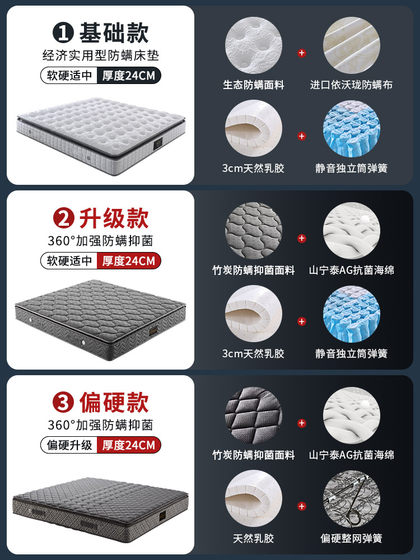 Mousse official flagship store latex mattress Simmons top ten mousse famous brand home soft cushion 1.8m Sleep Elf