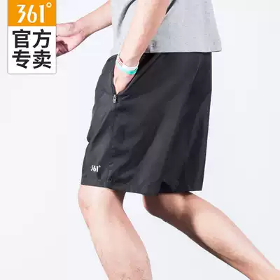 361 sports shorts men's five-point pants summer fitness casual loose 361 degree running breathable thin beach pants