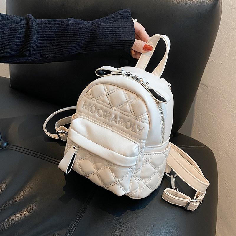 Rhombus Embroidered Packets Bag 2023 New Bags Women's Summer Double Shoulder Bag Mini-Bag Casual Travel Backpack-Taobao