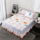 Bông bedspread giường váy một mảnh vỏ bảo vệ 1,5 / 1,8 m tấm trượt phim hoạt hình bông trẻ em giường của - Váy Petti váy giường đẹp	