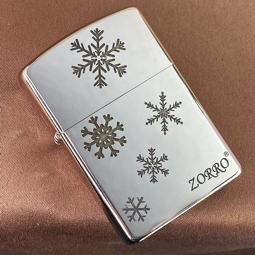 Креативная резная ветрозащитная прочная ретро зажигалка на керосине, со снежинками, делается под заказ