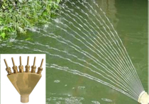 All copper phoenix tail nozzle Peacock open screen fan pool water scene rockery Fountain Nozzle Landscape 1 inch 1 inch 1 inch and a half