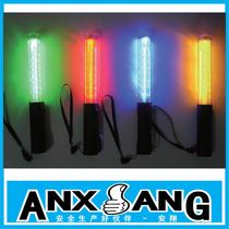 Traffic baton magnet adsorption hook LED warning light concert fluorescent stick silver light clearing roadblock night light