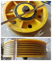 thyssenkrupp elevator parts counterweight device Anti-rope wheel car car top anti-rope wheel MC nylon wheel