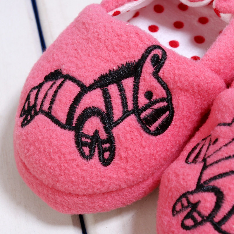 Pantoufles enfants en suède pour hiver - semelle caoutchouc - Ref 1005765 Image 21