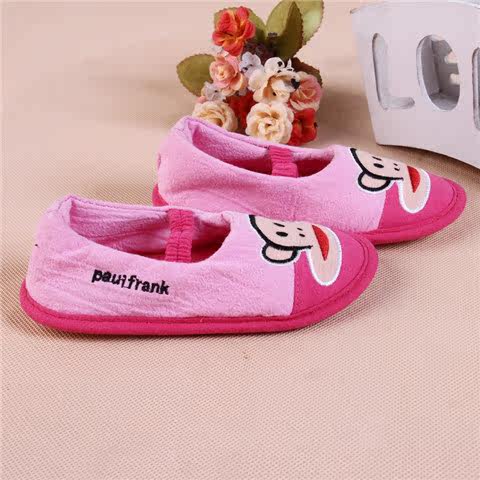 Pantoufles enfants en suède pour hiver - semelle caoutchouc - Ref 1005765 Image 38