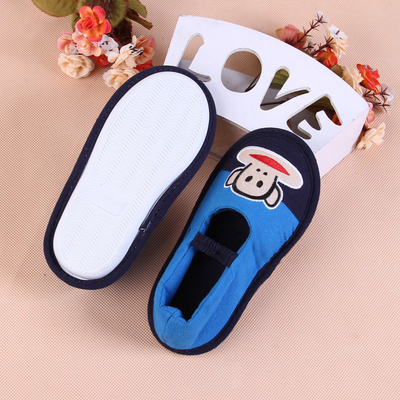 Pantoufles enfants en suède pour hiver - semelle caoutchouc - Ref 1005765 Image 34