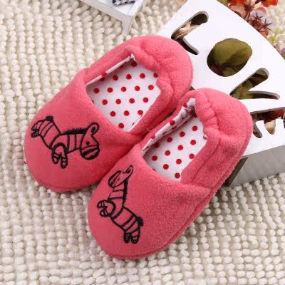 Pantoufles enfants en suède pour hiver - semelle caoutchouc - Ref 1005765 Image 20