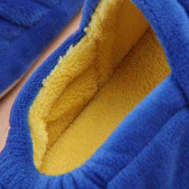 Pantoufles enfants en suède pour hiver - semelle caoutchouc - Ref 1005765 Image 27