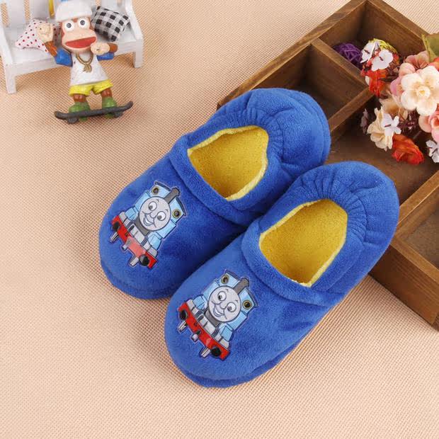 Pantoufles enfants en suède pour hiver - semelle caoutchouc - Ref 1005765 Image 23