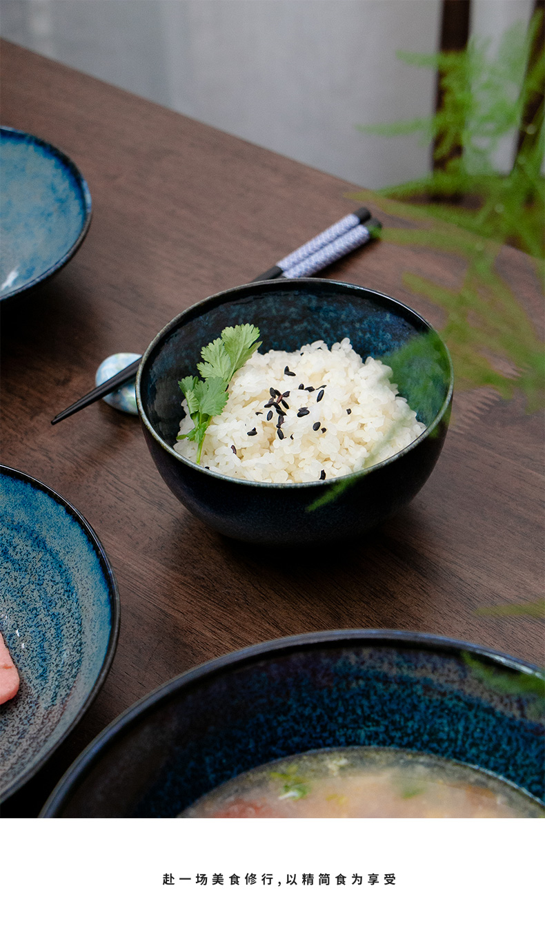 Meinung burn - red glaze porcelain tableware products imported from Japan home rice bowls bowl and wind such dishes