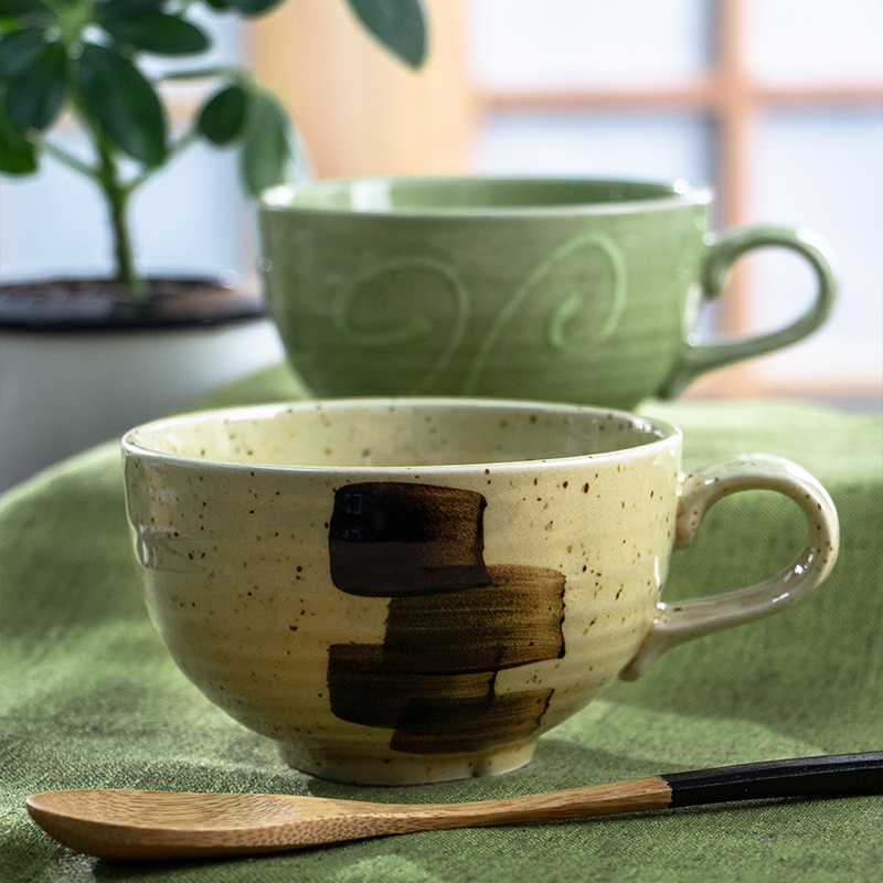 Meinung burn picking ice crack under the glaze color light ink and restoring ancient ways ceramic creative household contracted breakfast a cup of coffee cup